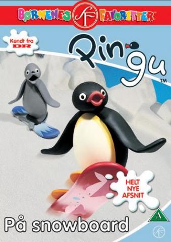 Pingu på snowboard